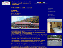 Tablet Screenshot of colonialmotelmanwv.com